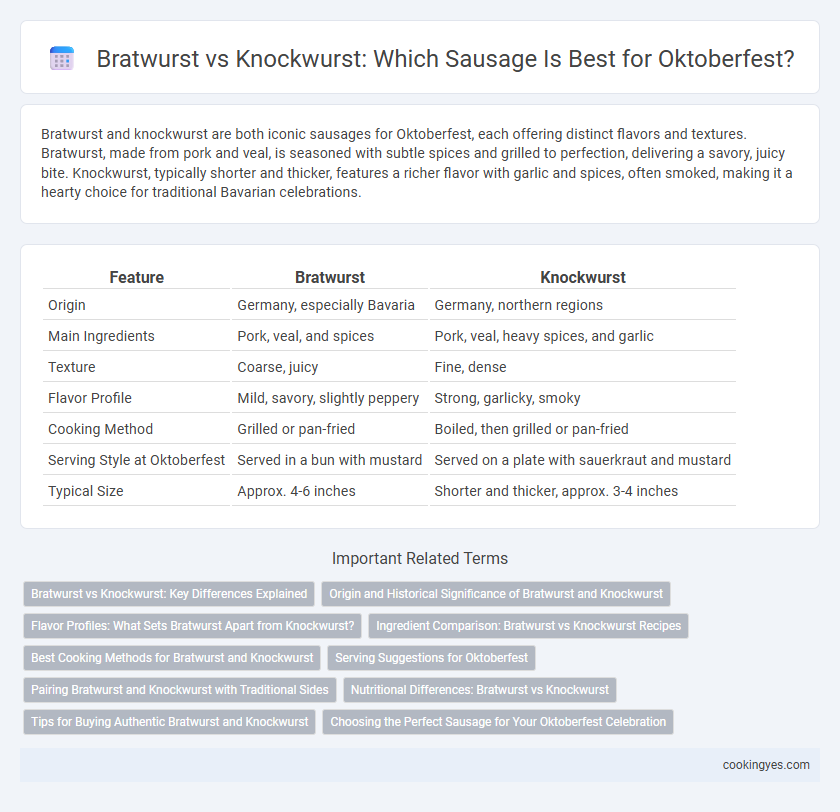 Bratwurst vs Knockwurst: Which Sausage Is Best for Oktoberfest?