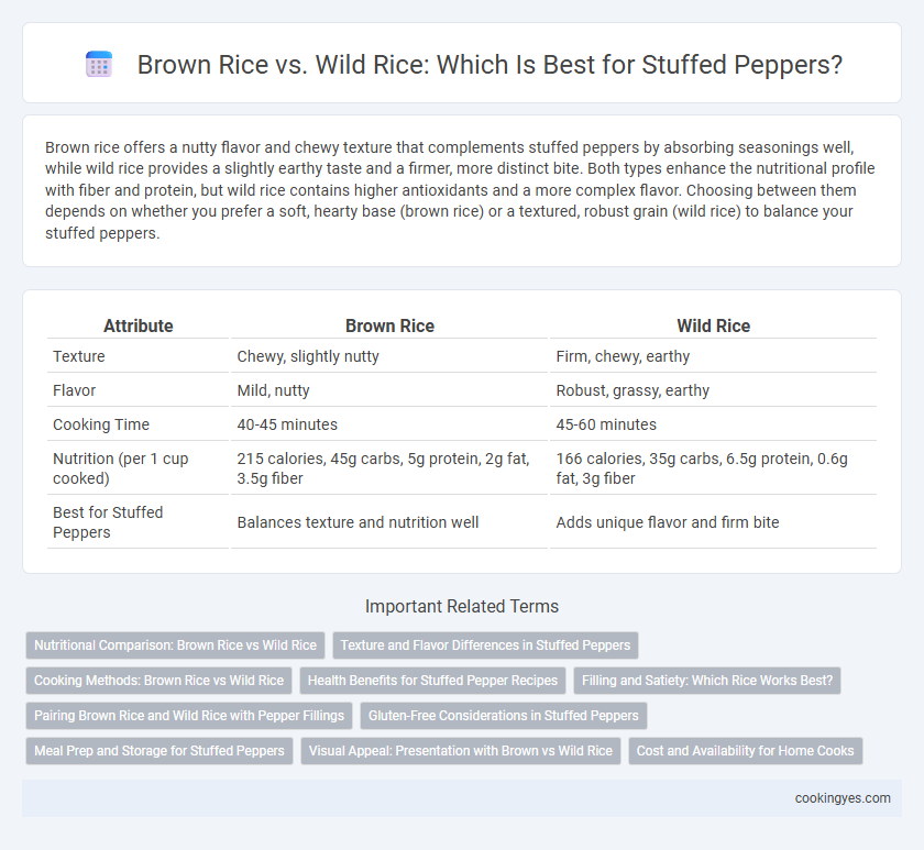 Brown Rice vs. Wild Rice: Which Is Best for Stuffed Peppers?