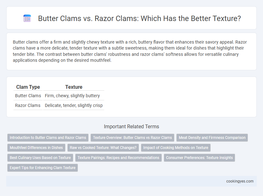 Butter Clams vs. Razor Clams: Which Has the Better Texture?