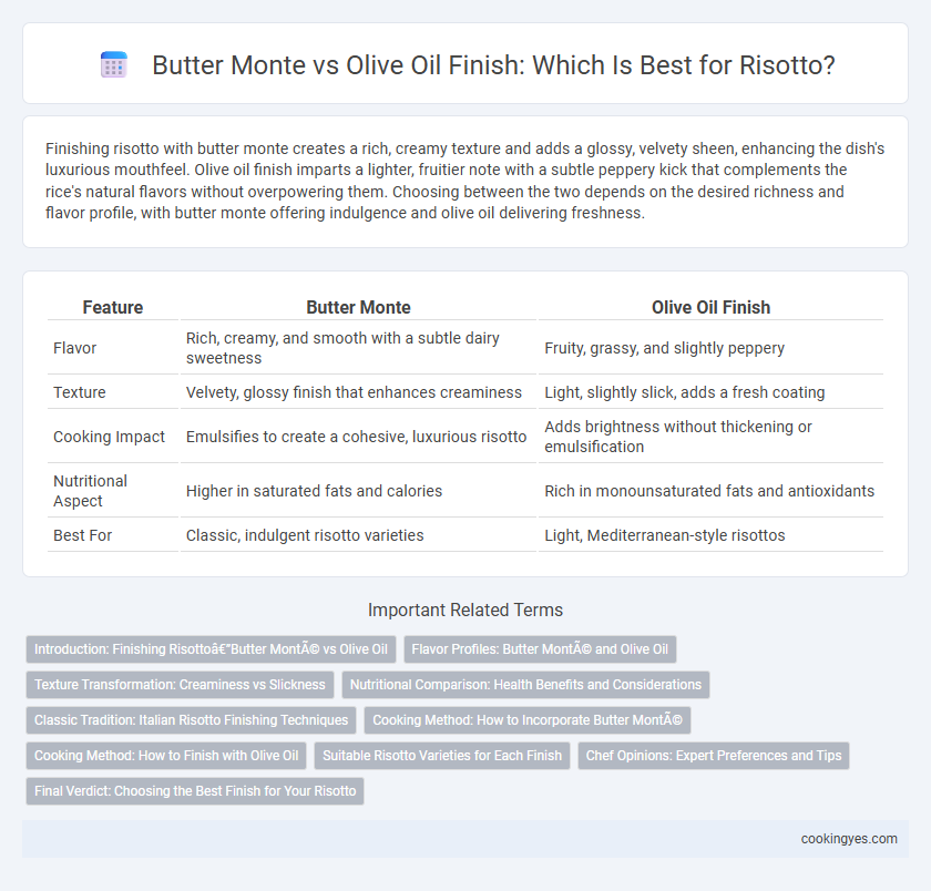Butter Monte vs Olive Oil Finish: Which Is Best for Risotto?