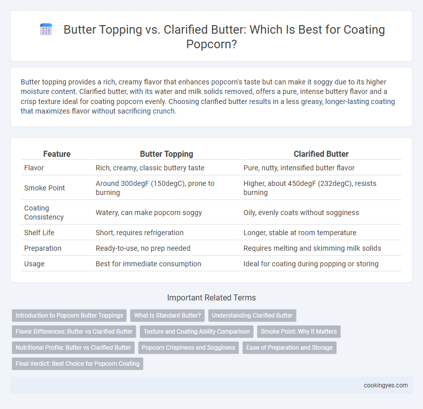 Butter Topping vs. Clarified Butter: Which Is Best for Coating Popcorn?