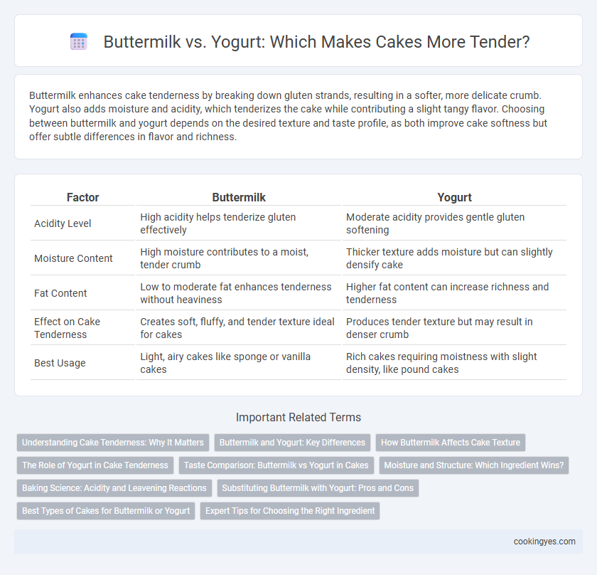 Buttermilk vs. Yogurt: Which Makes Cakes More Tender?