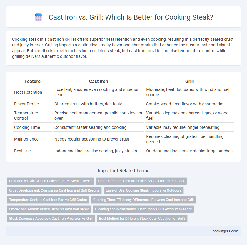 Cast Iron vs. Grill: Which Is Better for Cooking Steak?