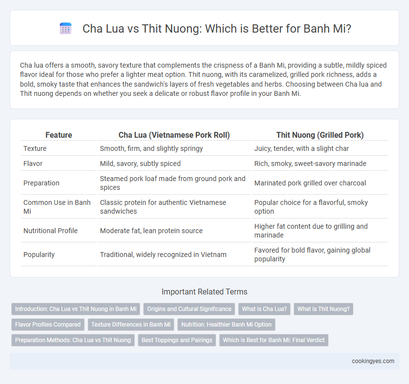 Cha Lua vs Thit Nuong: Which is Better for Banh Mi?
