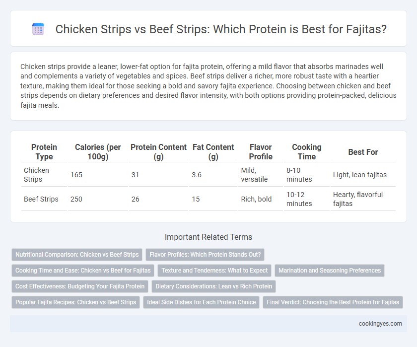 Chicken Strips vs Beef Strips: Which Protein is Best for Fajitas?