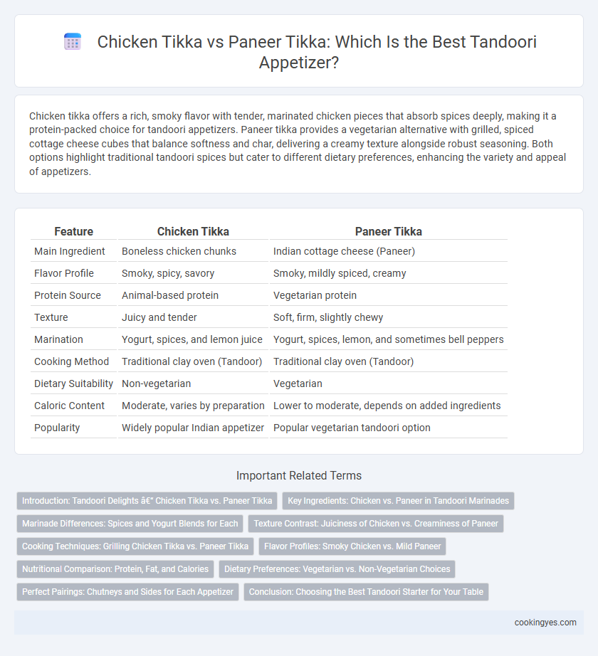 Chicken Tikka vs Paneer Tikka: Which Is the Best Tandoori Appetizer?