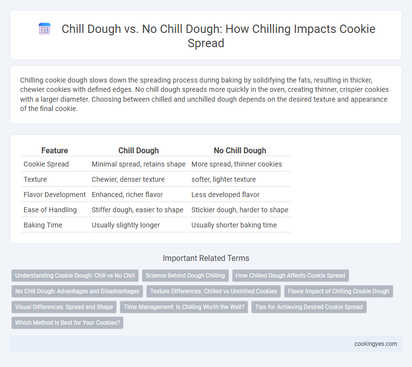 Chill Dough vs. No Chill Dough: How Chilling Impacts Cookie Spread