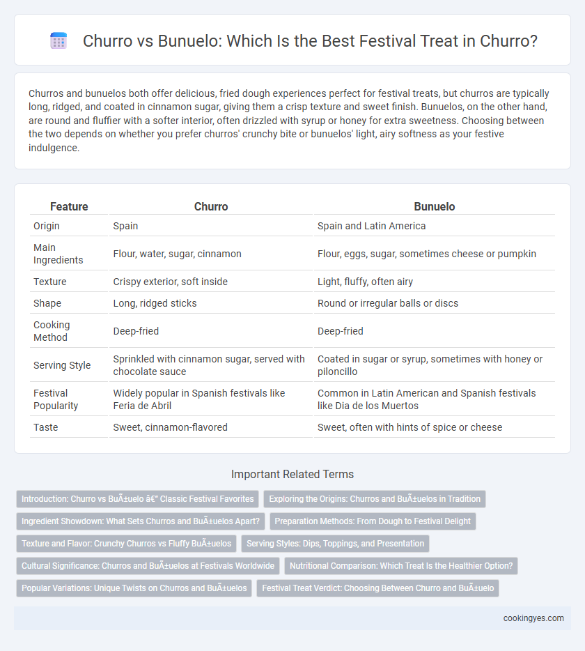 Churro vs Bunuelo: Which Is the Best Festival Treat in Churro?