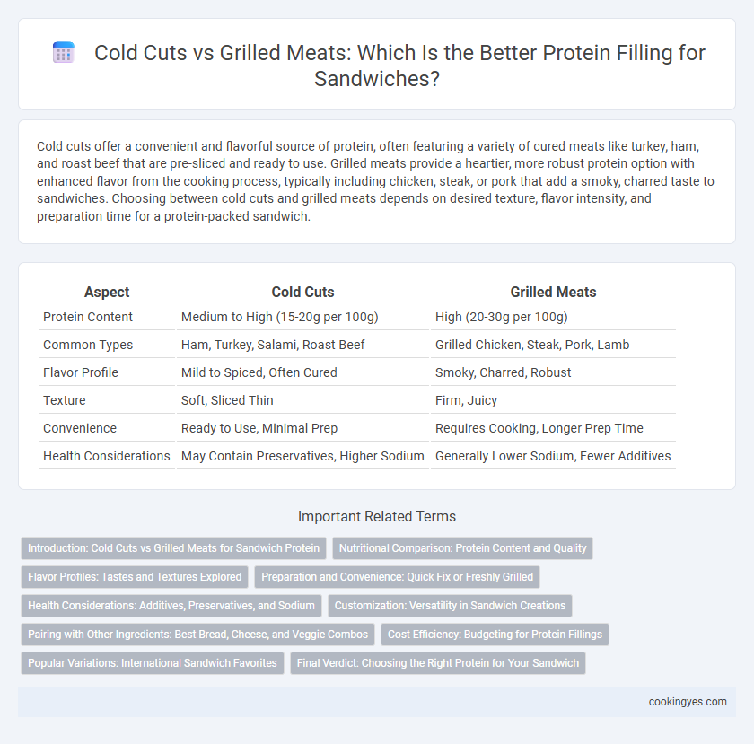 Cold Cuts vs Grilled Meats: Which Is the Better Protein Filling for Sandwiches?
