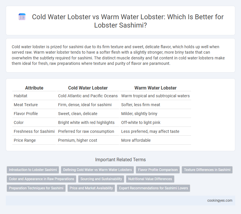 Cold Water Lobster vs Warm Water Lobster: Which Is Better for Lobster Sashimi?