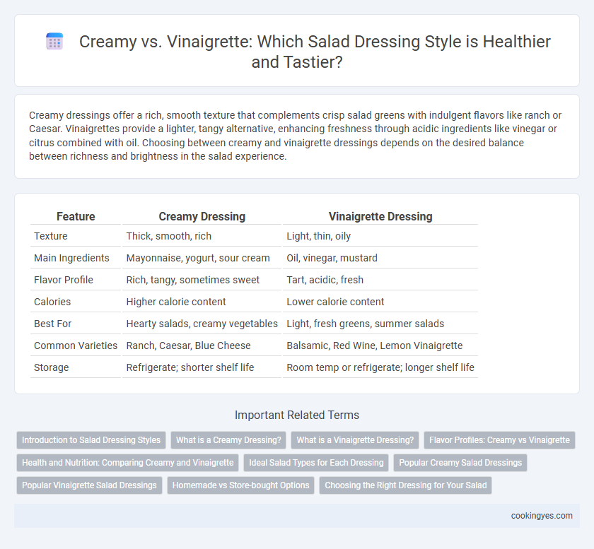 Creamy vs. Vinaigrette: Which Salad Dressing Style is Healthier and Tastier?