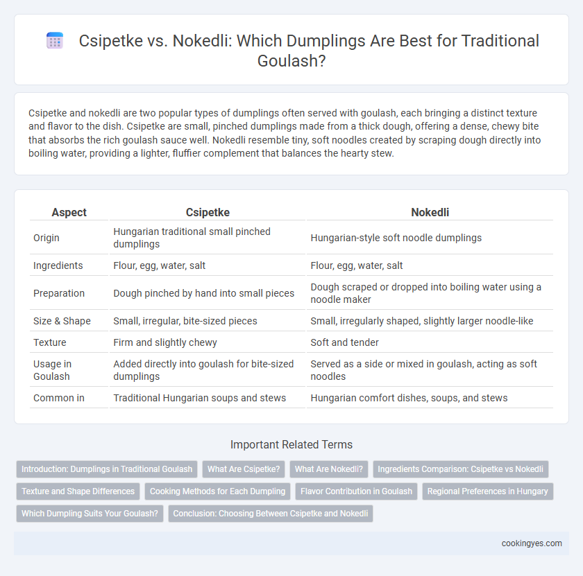 Csipetke vs. Nokedli: Which Dumplings Are Best for Traditional Goulash?