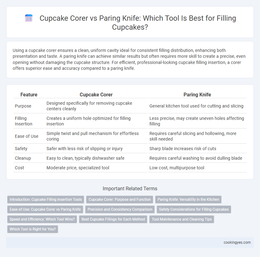 Cupcake Corer vs Paring Knife: Which Tool Is Best for Filling Cupcakes?