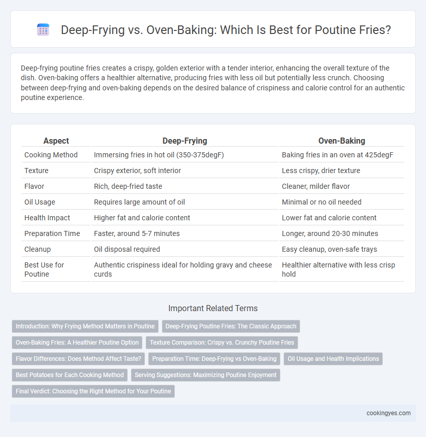 Deep-Frying vs. Oven-Baking: Which Is Best for Poutine Fries?