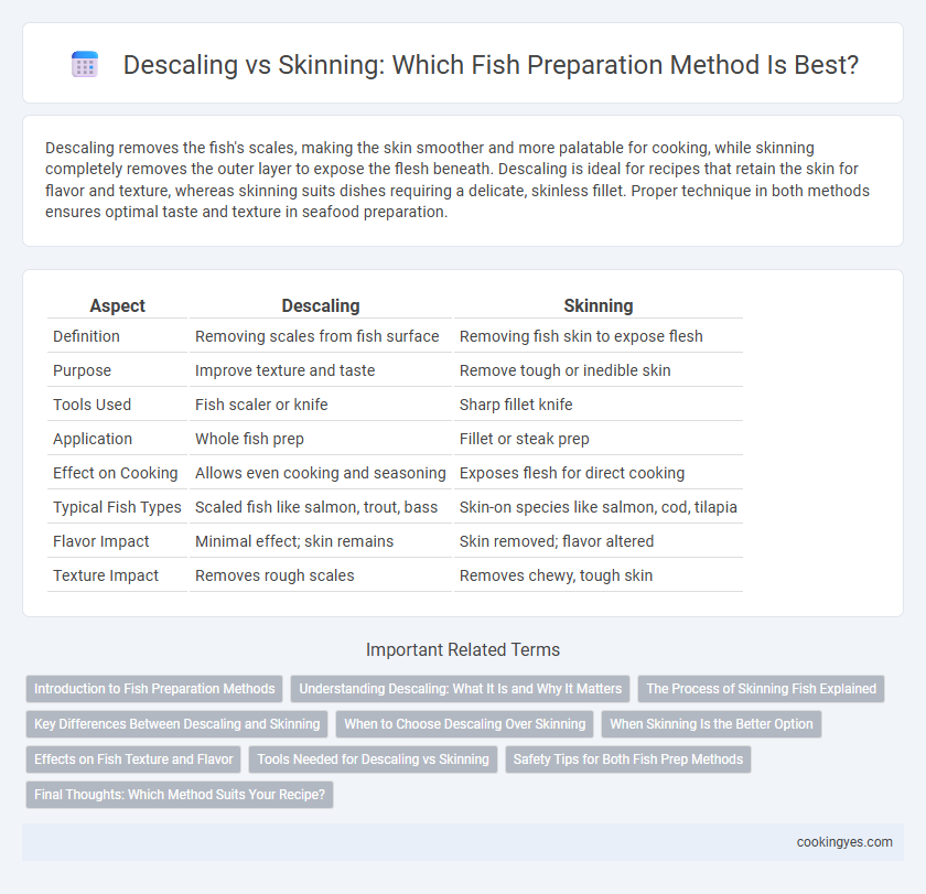 Descaling vs Skinning: Which Fish Preparation Method Is Best?