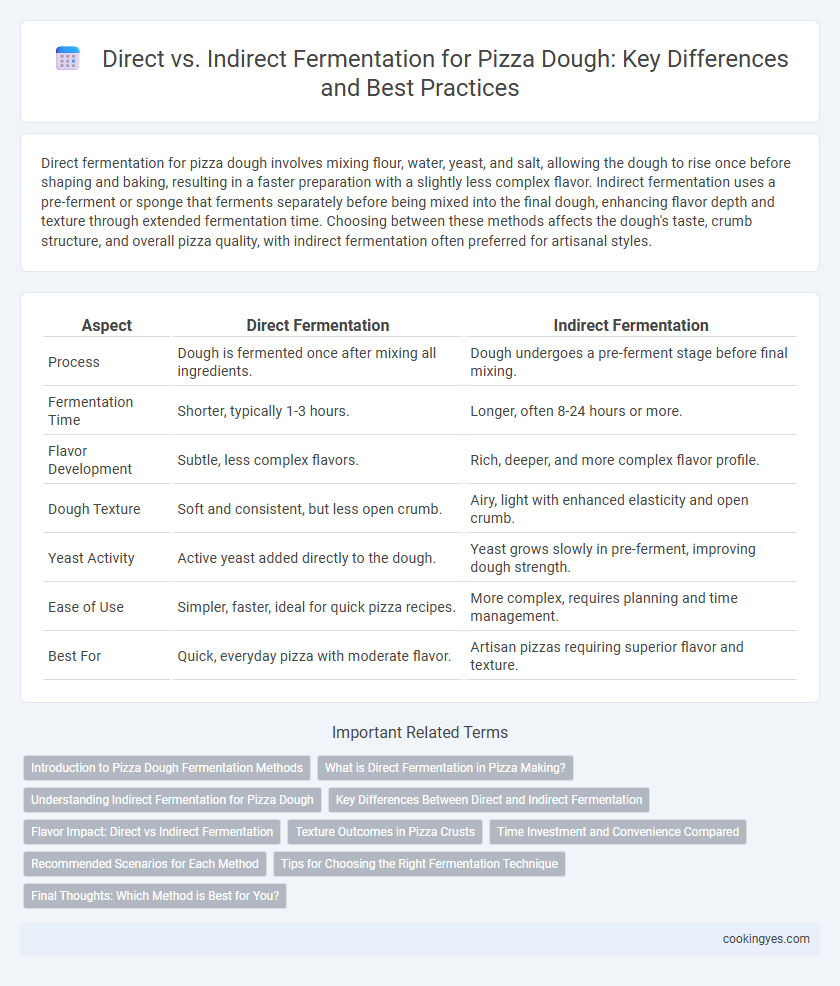 Direct vs. Indirect Fermentation for Pizza Dough: Key Differences and Best Practices