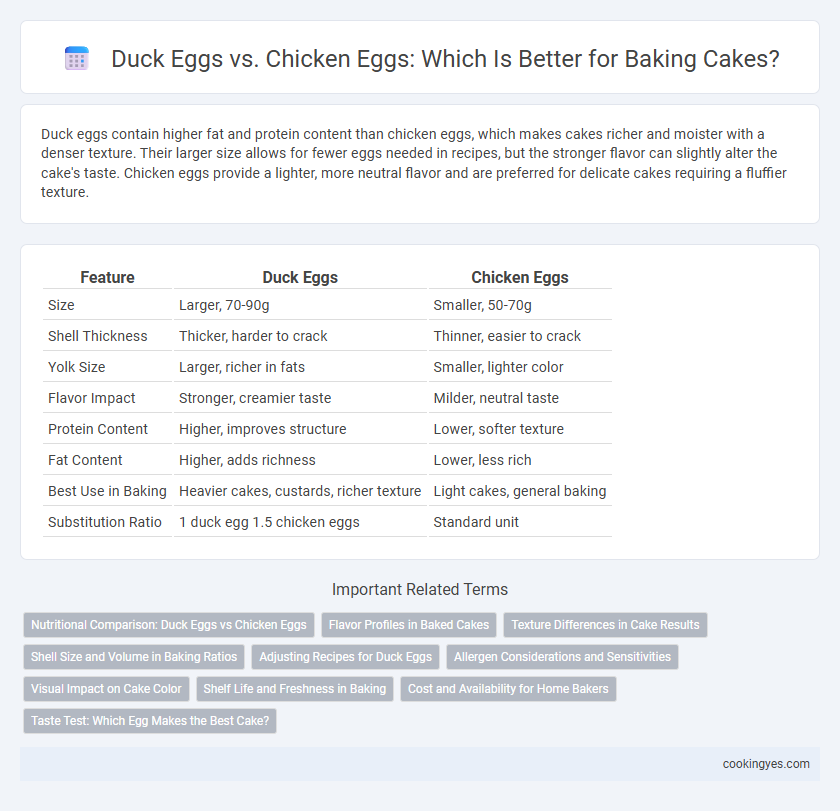 Duck Eggs vs. Chicken Eggs: Which Is Better for Baking Cakes?