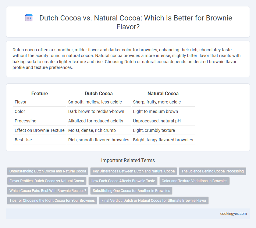 Dutch Cocoa vs. Natural Cocoa: Which Is Better for Brownie Flavor?