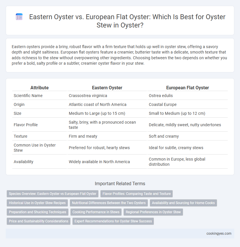 Eastern Oyster vs. European Flat Oyster: Which Is Best for Oyster Stew in Oyster?