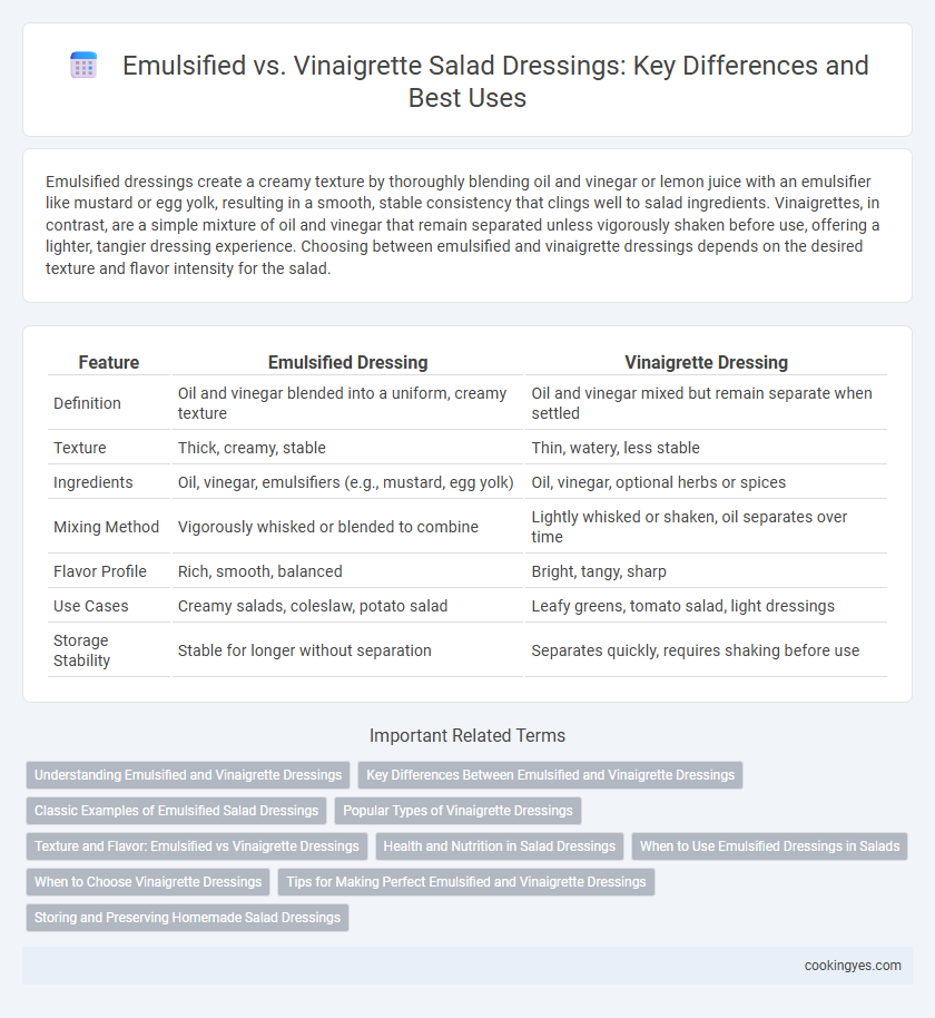 Emulsified vs. Vinaigrette Salad Dressings: Key Differences and Best Uses