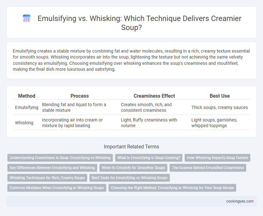 Emulsifying vs. Whisking: Which Technique Delivers Creamier Soup?