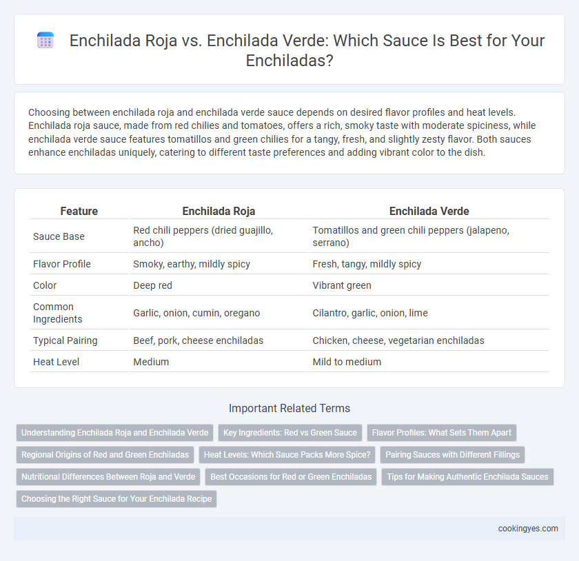 Enchilada Roja vs. Enchilada Verde: Which Sauce Is Best for Your Enchiladas?