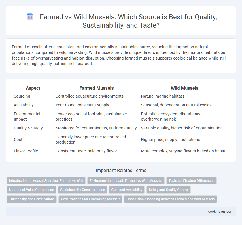 Farmed vs Wild Mussels: Which Source is Best for Quality, Sustainability, and Taste?