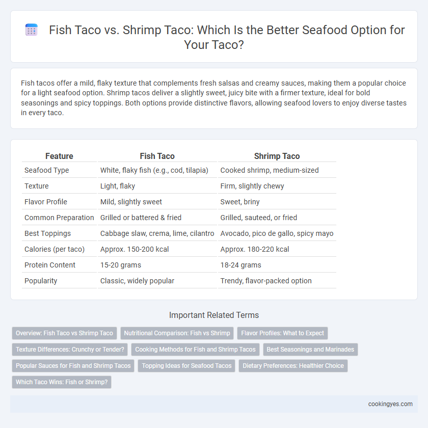 Fish Taco vs. Shrimp Taco: Which Is the Better Seafood Option for Your Taco?