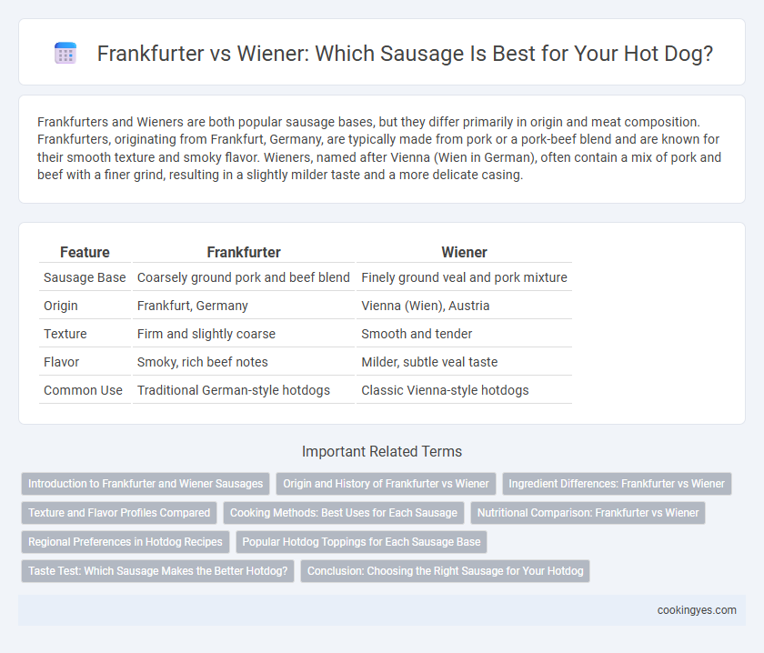 Frankfurter vs Wiener: Which Sausage Is Best for Your Hot Dog?