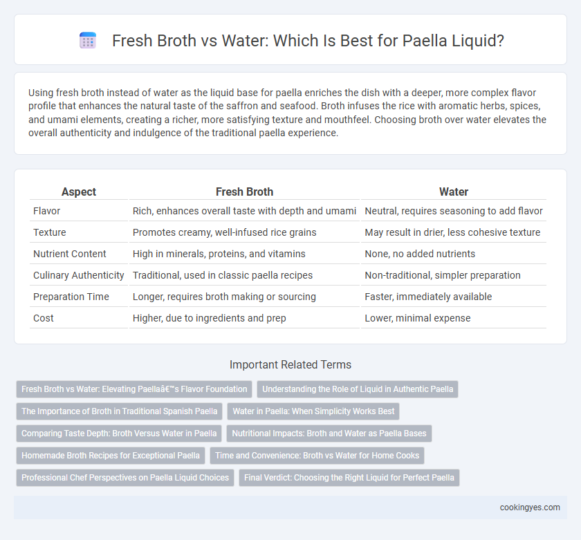 Fresh Broth vs Water: Which Is Best for Paella Liquid?