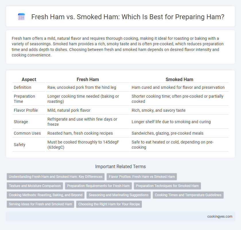 Fresh Ham vs. Smoked Ham: Which Is Best for Preparing Ham?