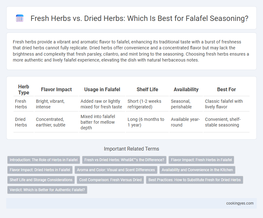 Fresh Herbs vs. Dried Herbs: Which Is Best for Falafel Seasoning?