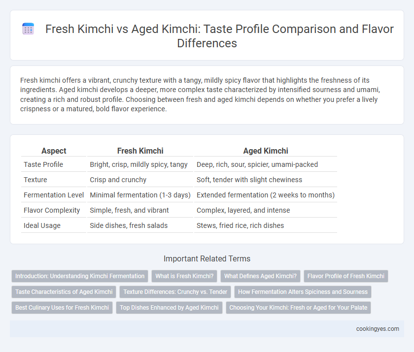 Fresh Kimchi vs Aged Kimchi: Taste Profile Comparison and Flavor Differences