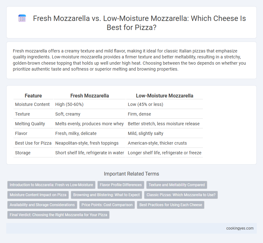Fresh Mozzarella vs. Low-Moisture Mozzarella: Which Cheese Is Best for Pizza?