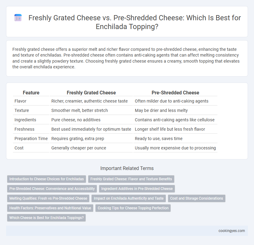 Freshly Grated Cheese vs. Pre-Shredded Cheese: Which Is Best for Enchilada Topping?