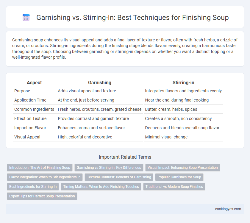 Garnishing vs. Stirring-In: Best Techniques for Finishing Soup