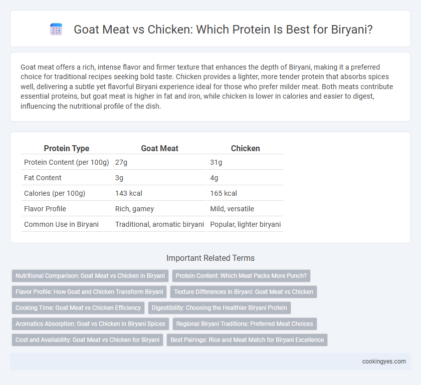 Goat Meat vs Chicken: Which Protein Is Best for Biryani?