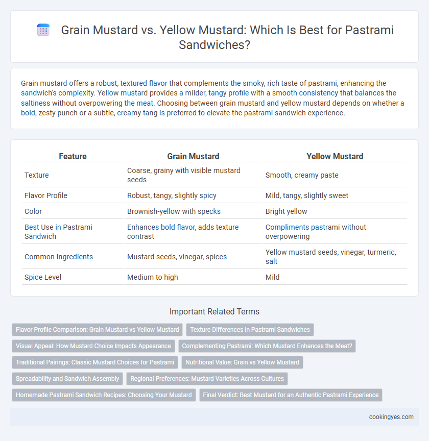 Grain Mustard vs. Yellow Mustard: Which Is Best for Pastrami Sandwiches?