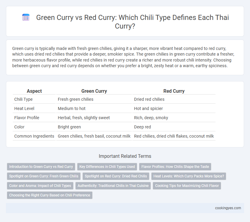 Green Curry vs Red Curry: Which Chili Type Defines Each Thai Curry?