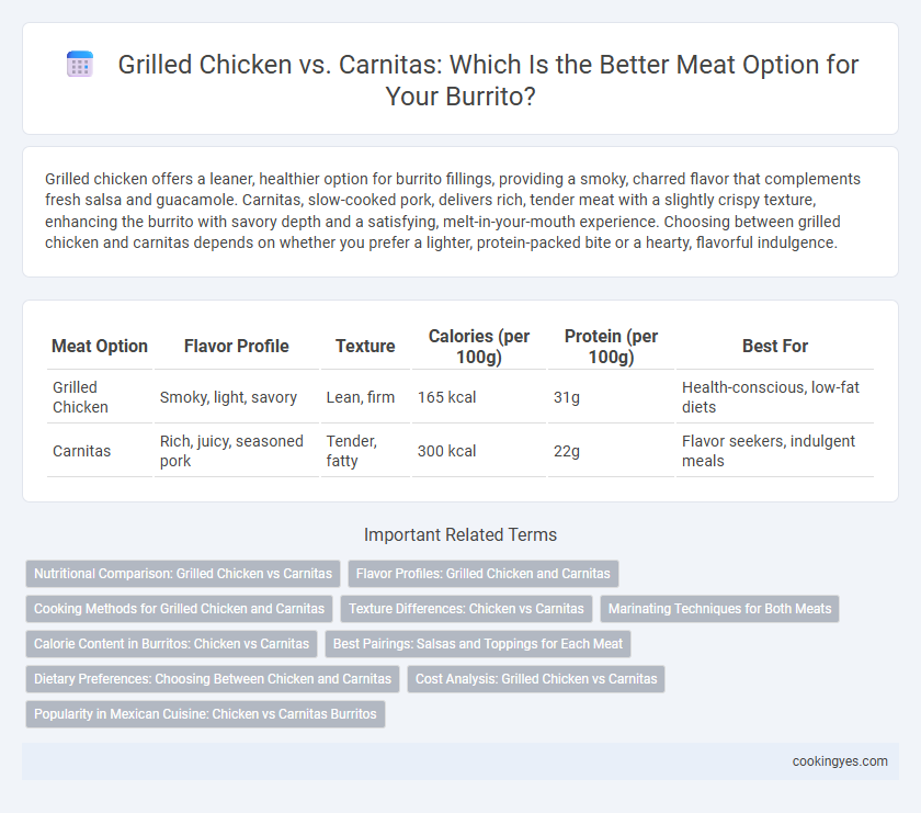 Grilled Chicken vs. Carnitas: Which Is the Better Meat Option for Your Burrito?
