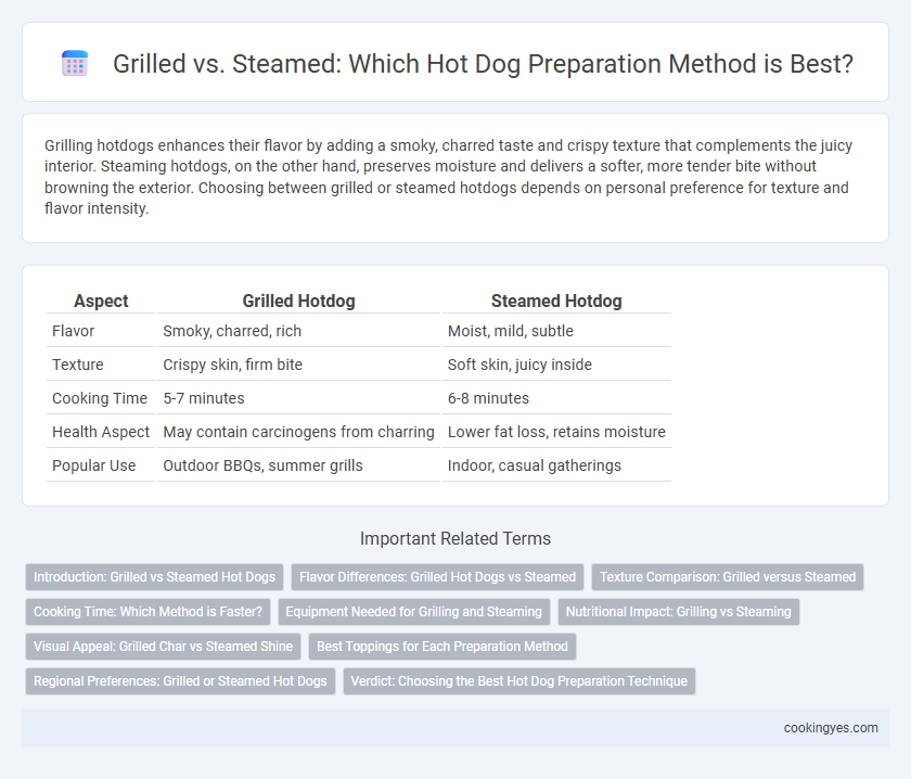 Grilled vs. Steamed: Which Hot Dog Preparation Method is Best?
