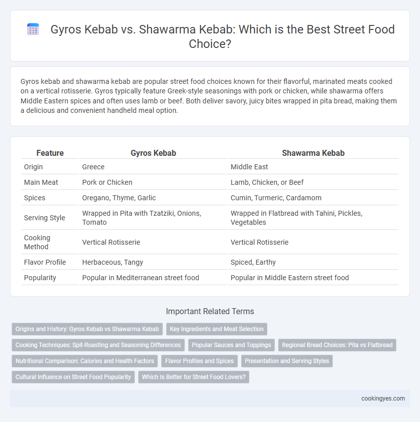 Gyros Kebab vs. Shawarma Kebab: Which is the Best Street Food Choice?