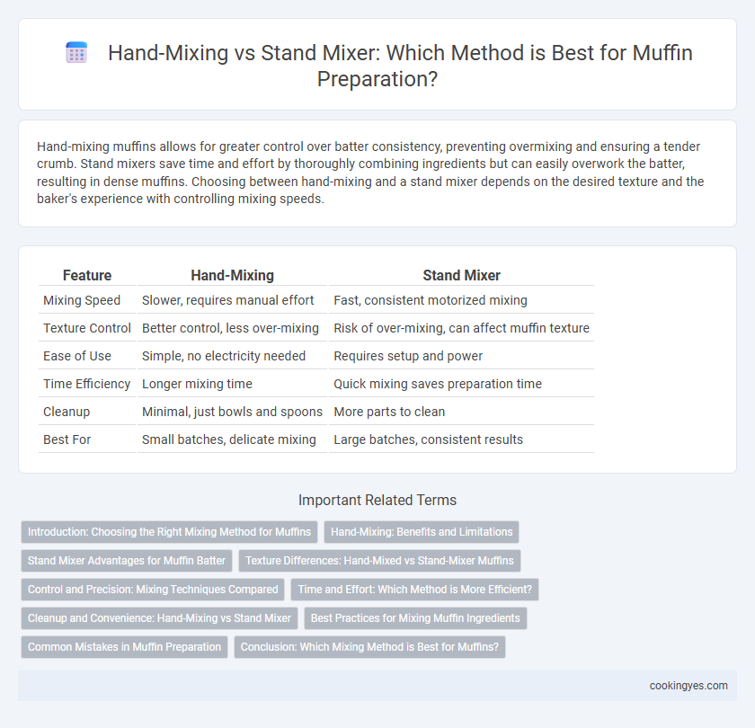 Hand-Mixing vs Stand Mixer: Which Method is Best for Muffin Preparation?