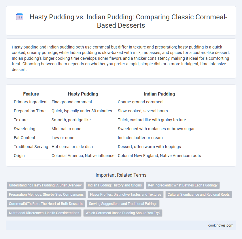 Hasty Pudding vs. Indian Pudding: Comparing Classic Cornmeal-Based Desserts