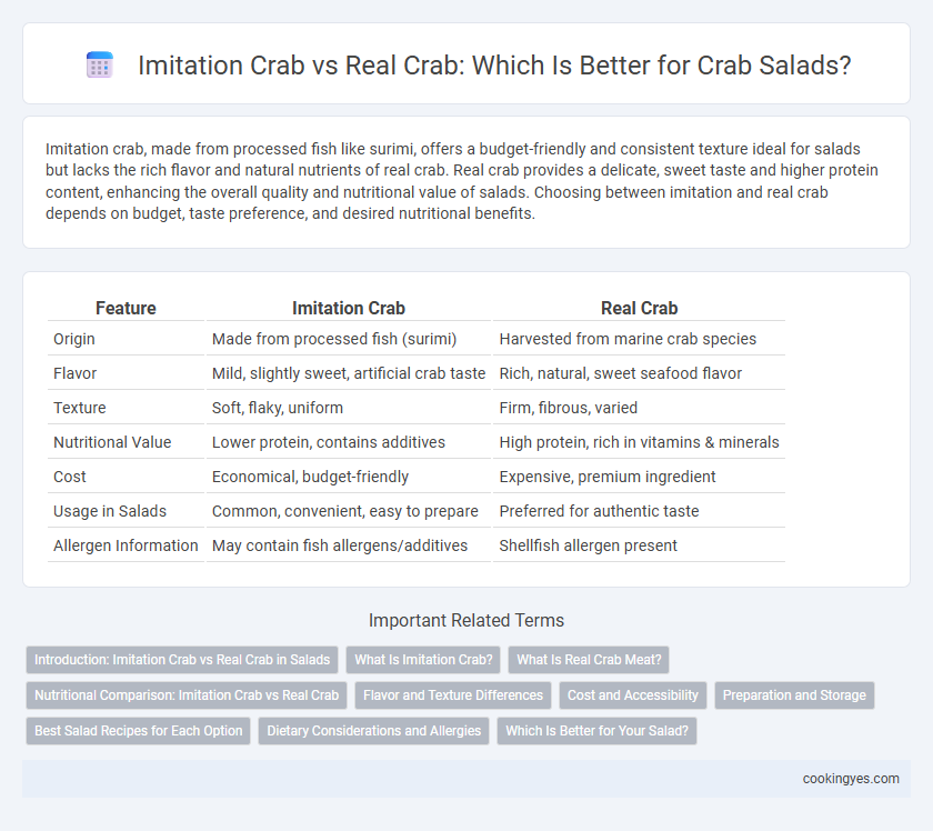 Imitation Crab vs Real Crab: Which Is Better for Crab Salads?