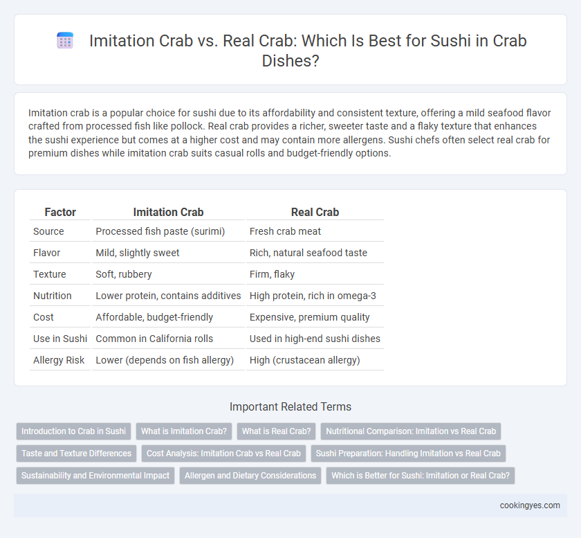 Imitation Crab vs. Real Crab: Which Is Best for Sushi in Crab Dishes?