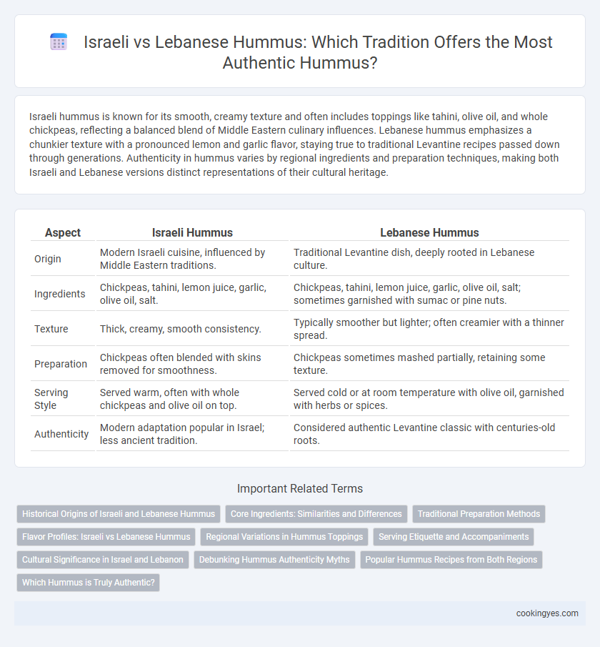 Israeli vs Lebanese Hummus: Which Tradition Offers the Most Authentic Hummus?