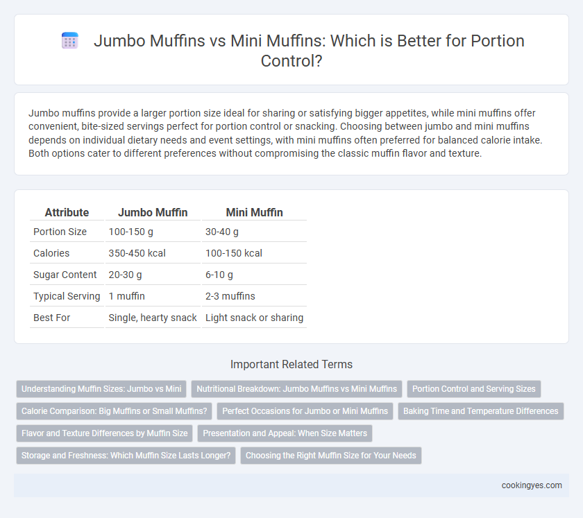 Jumbo Muffins vs Mini Muffins: Which is Better for Portion Control?