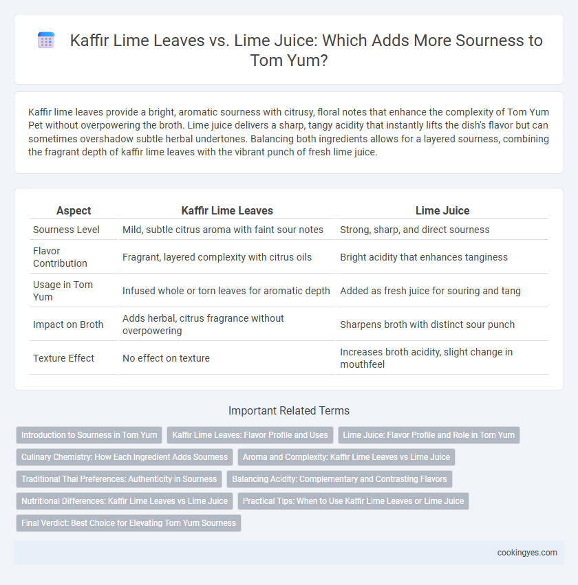 Kaffir Lime Leaves vs. Lime Juice: Which Adds More Sourness to Tom Yum?