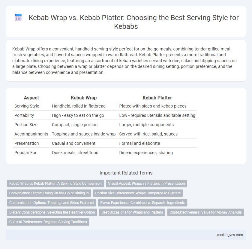 Kebab Wrap vs. Kebab Platter: Choosing the Best Serving Style for Kebabs